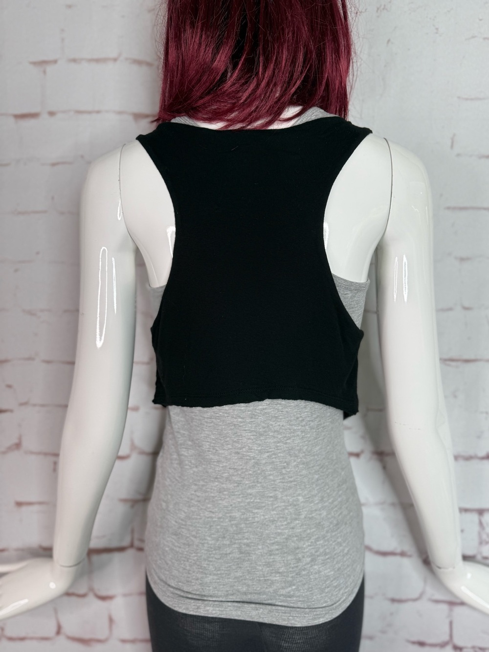 VIXEN Y2K Boho Goth Grunge Indie Festival Black Lace Edge Open Front Vest Medium - Picture 3 of 12